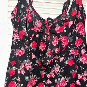 Keyhole floral dress